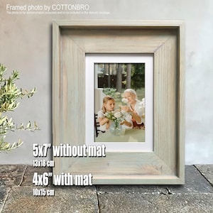 Bilderrahmen aus Holz mit rustikaler Eleganz, 13 x 18 cm. Präsentieren Sie Ihre Erinnerungen im Vintage-Stil.