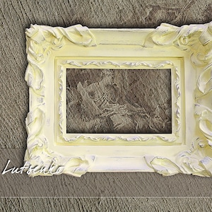 Wooden photo frame 4x6 –  Birthday gift in vintage style –  Ornate wooden picture frame.