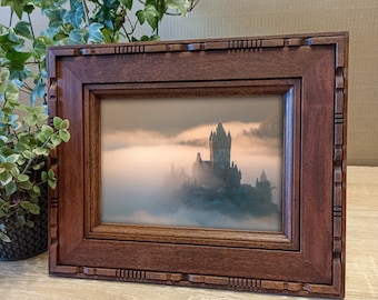 Elegant 5x7 wooden picture frame. 13x18 cm photo frame. Birthday gift