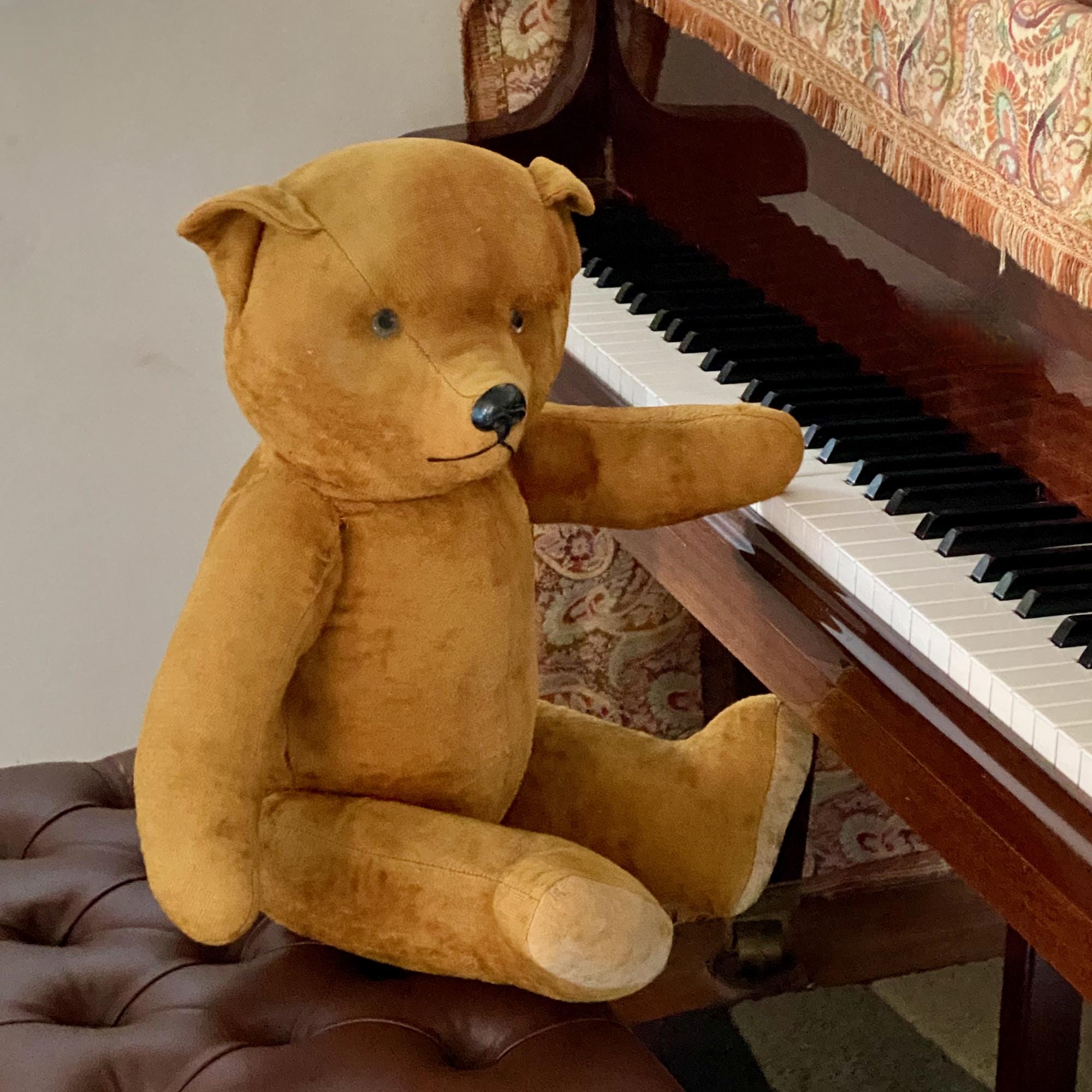Ours En Peluche Ancien Pintel – 1940/50, 55 Cm, Collection, état D'origine