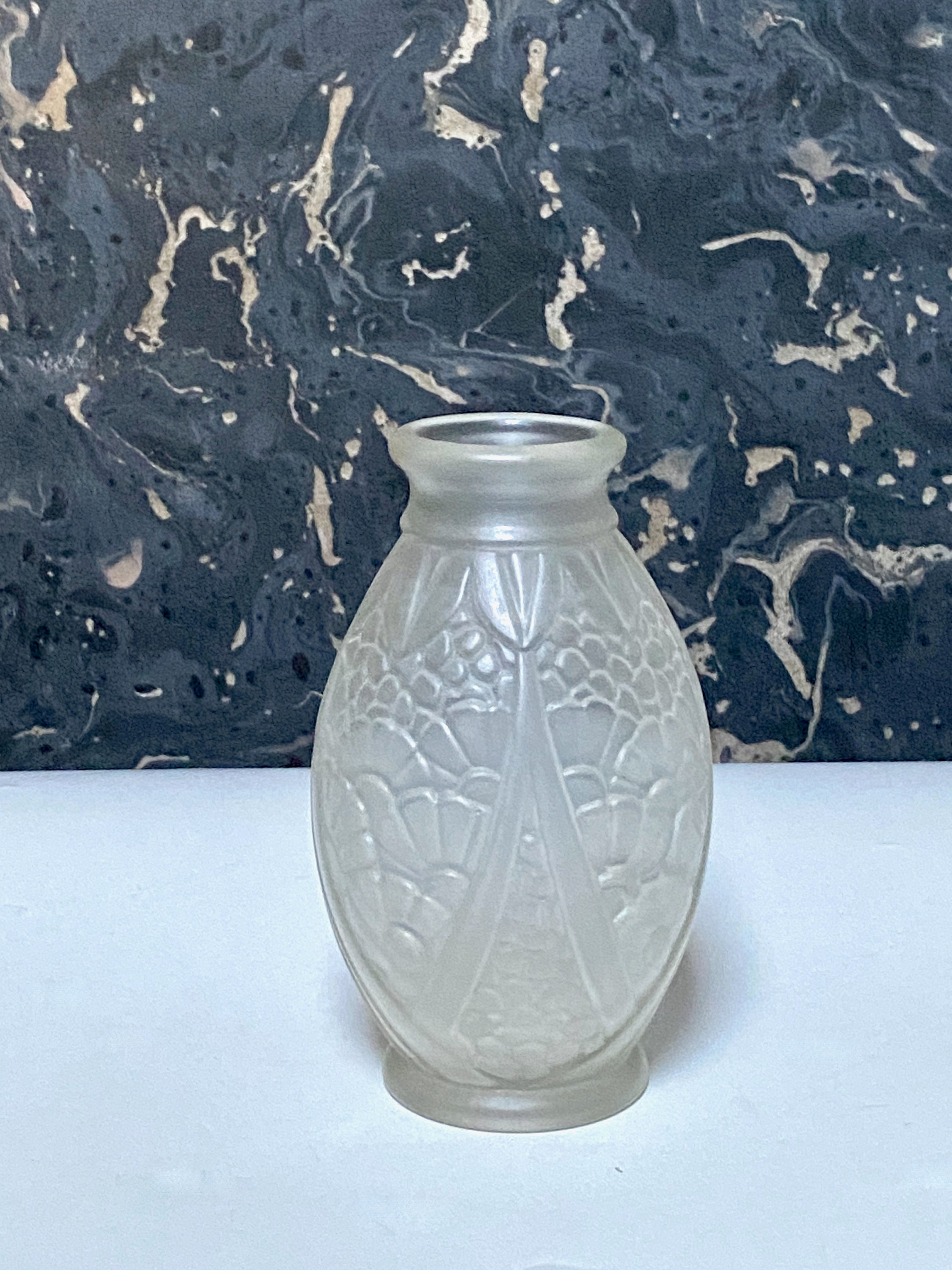 French Art Deco Joma Vase Joma Montreuil Art Deco Frosted Etsy UK