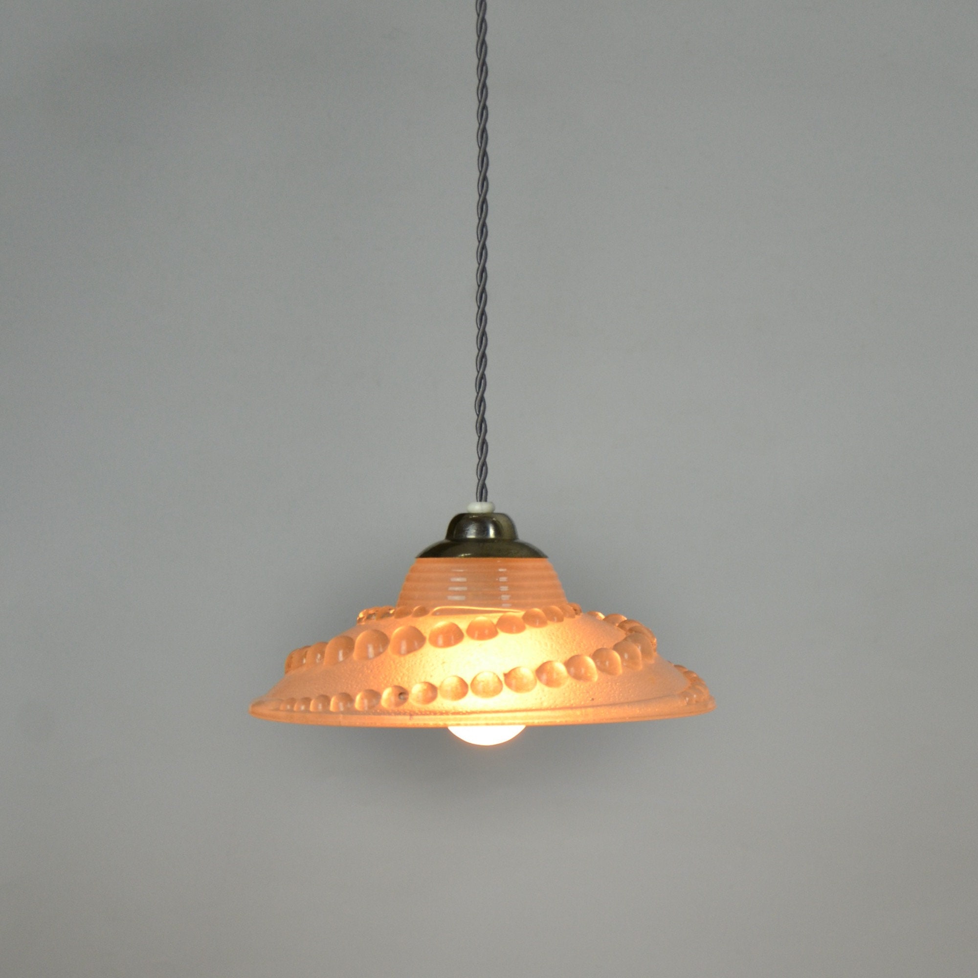 Suspension Art Déco - Plafonnier Pour Petite Pièce Lampe Suspendue Des Années 1930 Petite Lumière Co