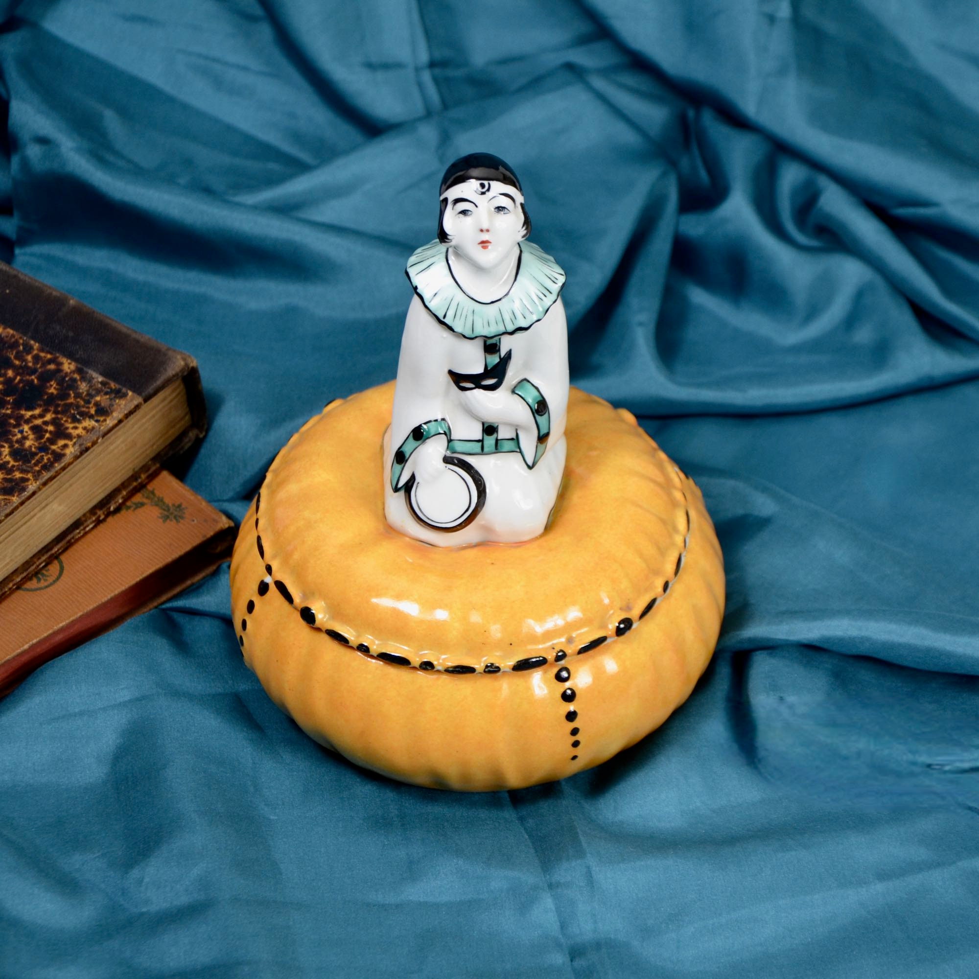 Art Déco Limoges Bonbonnière avec Pyjama Fille, Robj Style Chambre Vintage Décor, Idée Cadeau Pour E