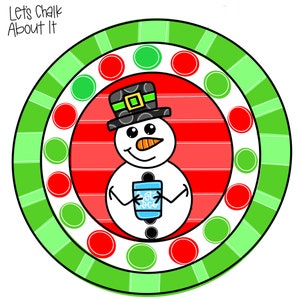 TEMPLATE: Christmas Door Hanger Template, Christmas Decor, Santa Door Hanger Template, Merry Christmas, Snowman Door Hanger Template