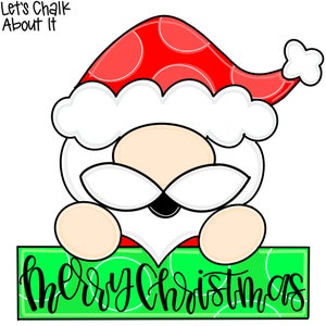 TEMPLATE: Christmas Door Hanger Template, Christmas Decor, Santa Door Hanger Template, Merry Christmas