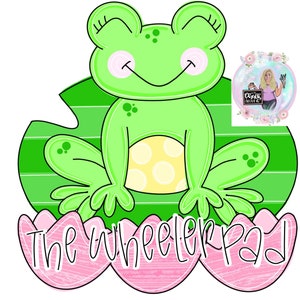 TEMPLATE: frog door hanger template, Easter door hanger template, spring door hanger template, Spring template, door hanger template