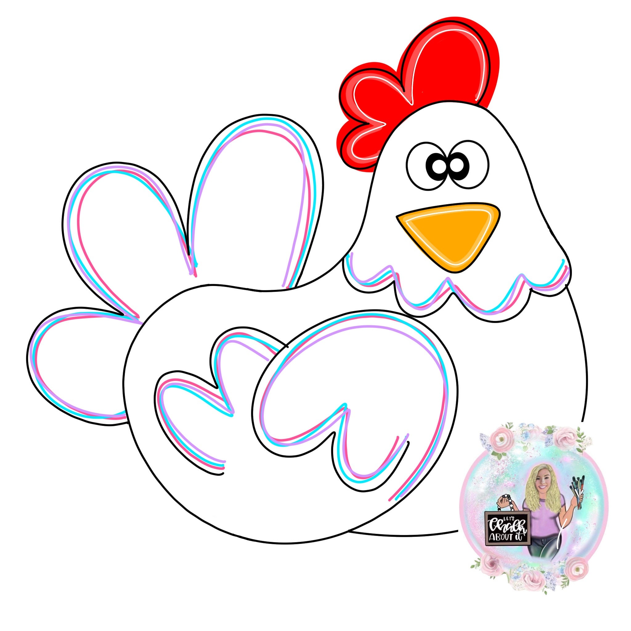 Chicken Outline Printable - Il Fullxfull.3604108838 6zyc 