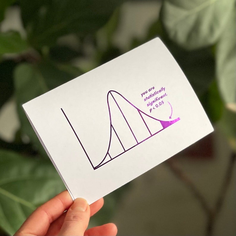 You are statistically significant, math greeting card, customizable, personalized image 8