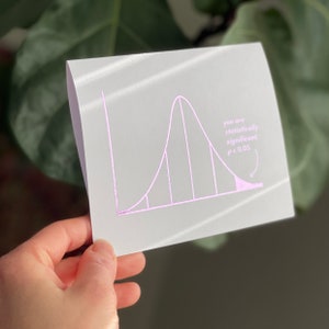 You are statistically significant, math greeting card, customizable, personalized image 5