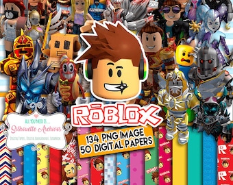 Roblox Etsy - 1 25 roblox 5 pack con cara predeterminada y oof etsy