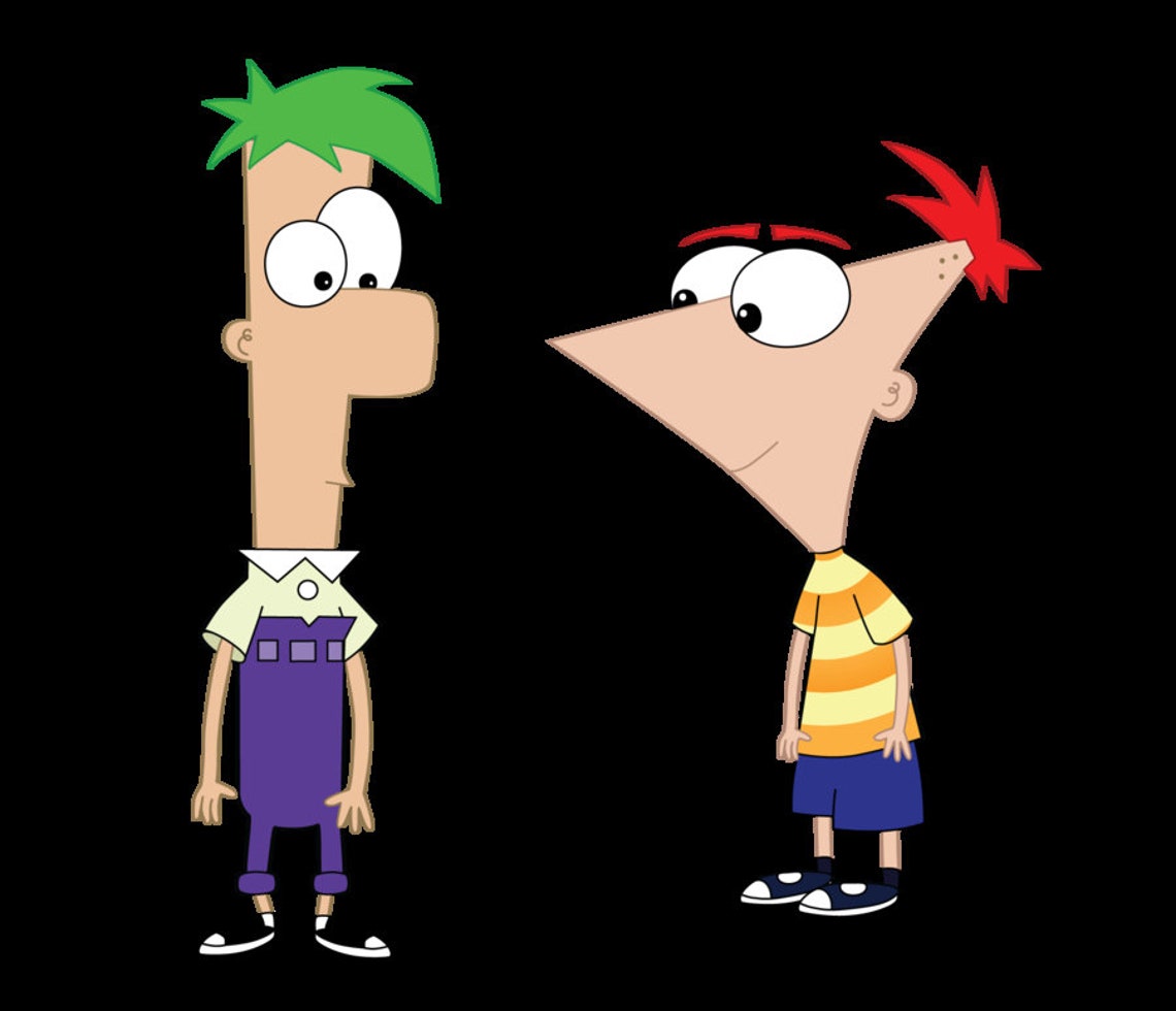 PHINEAS AND FERB Papel digital imprimible Scrapbooking Etsy