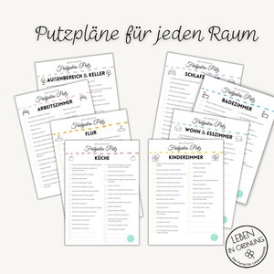 Ultimativer FRÜHJAHRS-PUTZ & Putzplan mit 8 Räumen als Sofort-Download (PDF)