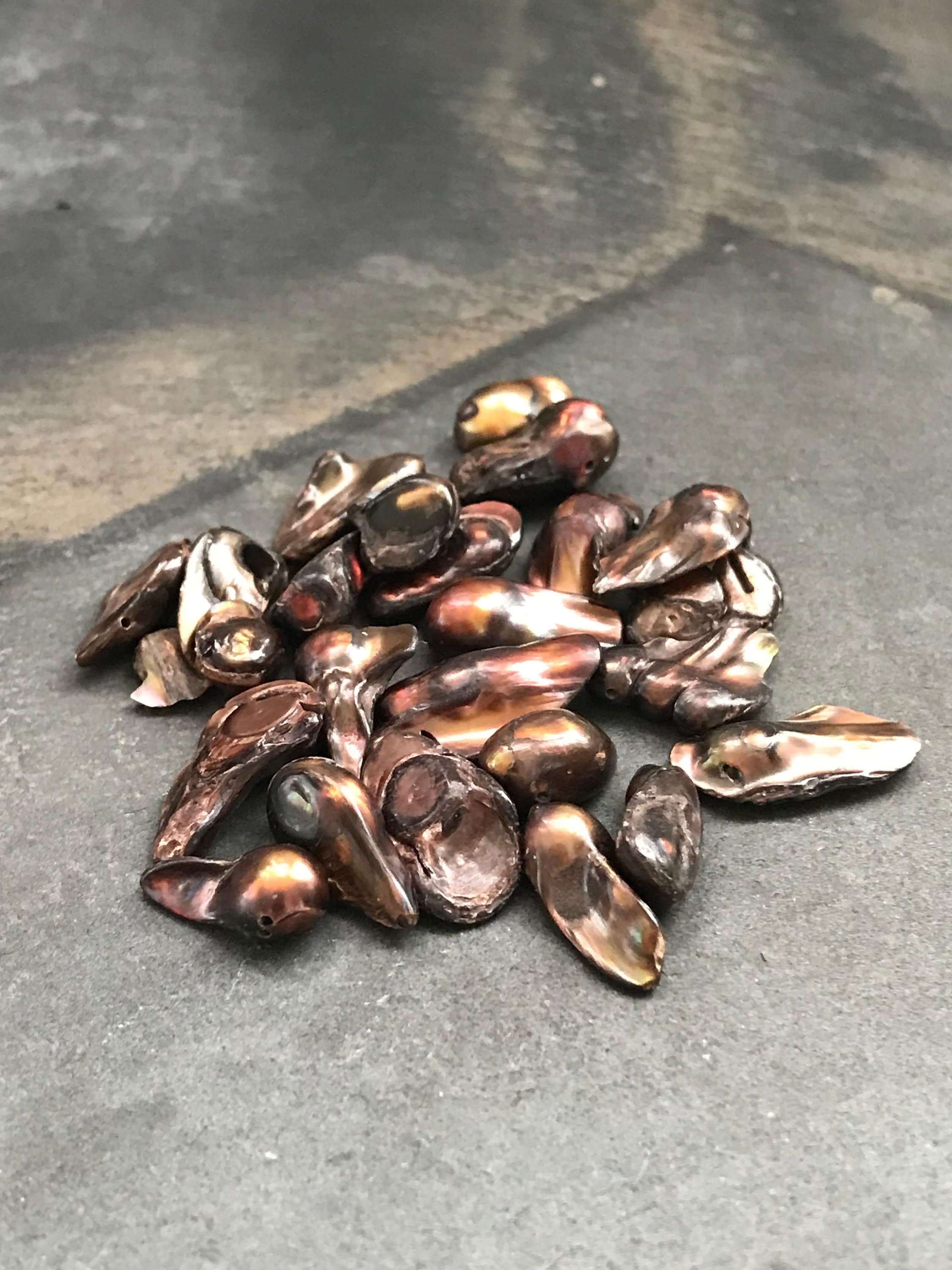 Blister Freshwater Pearl Copper Brown Pearl Loose Pearls 25 pc Etsy