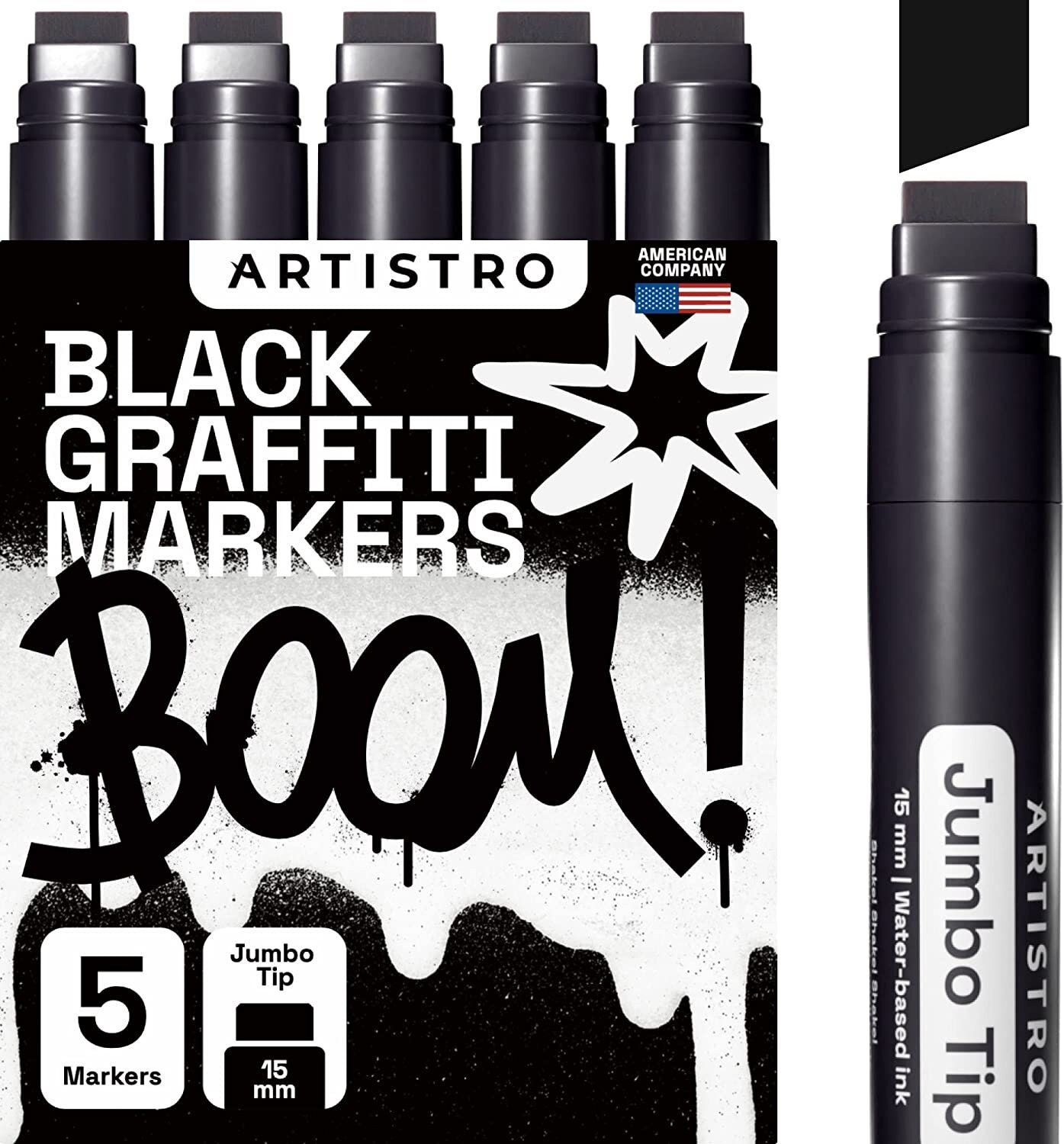 Graffiti Markers 10 Jumbo Colored Markers, 15mm Jumbo Felt Tip, Acrylic  Paint Markers for Rock Painting, Stone, Ceramic, Glass, Wood, Canvas -   Norway