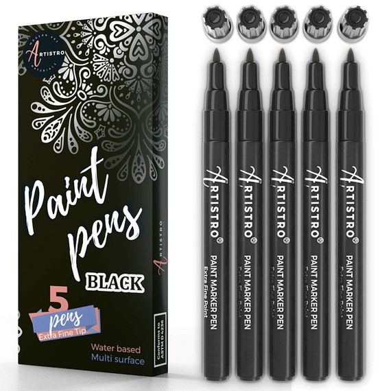 Extra Black /& White Paint Marker Set 0.7mm Acrylic Paint Pens Great for Rock Painting Wood Paint Extra Fine Tip Paint Pens 40 Colors 42 Acrylic Paint Markers Ceramic Paint /& Glass Paint