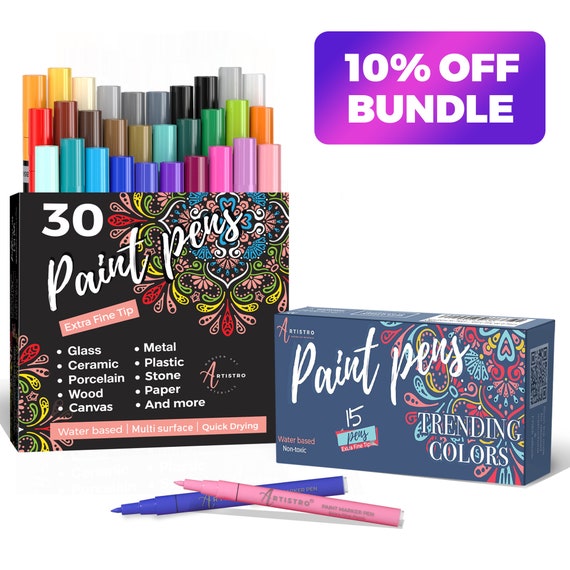 Paint Marker Pens: 30 Acrylic Pens for Painting