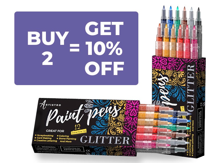 PINTAR Premium Acrylic Paint Pens Fine Tip Pens for Rock 