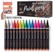 Set of 15 Permanent Oil Based Paint Markers Fine Tip for Rock Painting, Stone, Metal, Ceramic, Porcelain, Glass, Wood, Fabric, Canvas. 