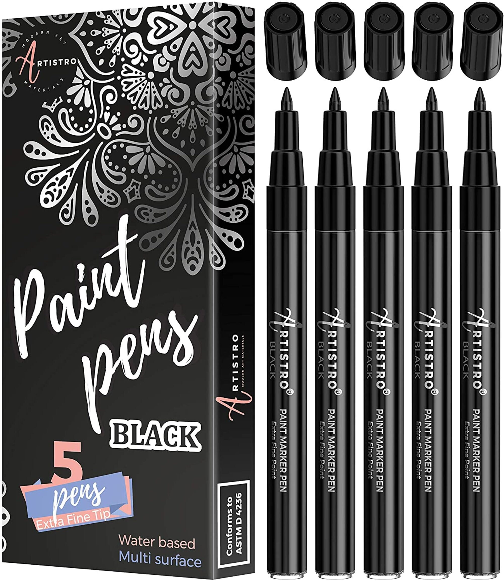 Artistro Cute Brush Paint Pens, 8 Metallic & 8 Basic Colors, Paint