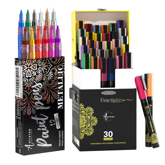 Paint Pens for Rock Painting, Stone, Ceramic, Glass, Wood, Canvas