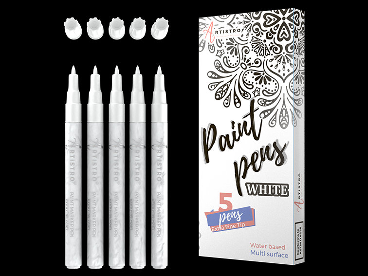 White Paint Pen Fine Tip 