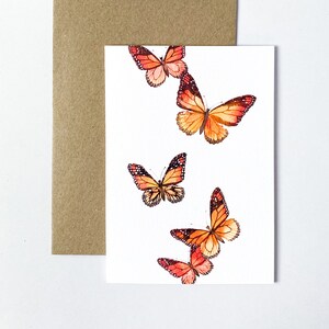 Monarch Butterfly Card | All Occasion Cards | Butterflies Card | Illustrated Greeting Card | Handmade Greeting Cards and Envelopes