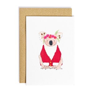 Koala Klaus | Koala Card | Australian Christmas Card | Watercolour Card | Meaningful | Unique Greeting Card | Sustainable Cards