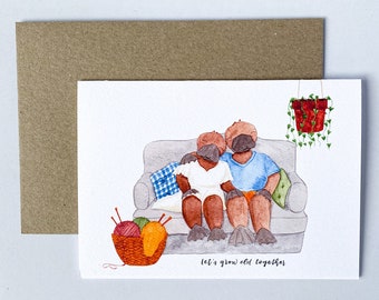 Platypus Anniversary Card: Handmade Australian Love Card
