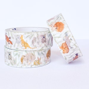 Gumtree Animals | Australian Washi Tape | Aussie | Stationery | Kangaroo | Koala | Eco-Friendly Packaging Tape | Sustainable