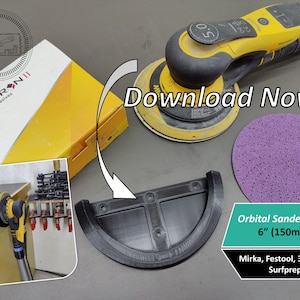 Orbital Sander Holder 3D Download, 6&quot; (150mm)