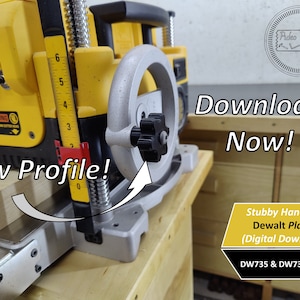 Stubby Handle for Dewalt DW735 Planer, Digital Download