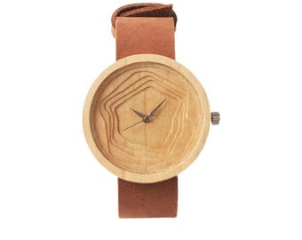 Reloj de madera / Relojes de pulsera de madera / Madera de arce elegante / Madera de palisandro rústica / Reloj artesanal