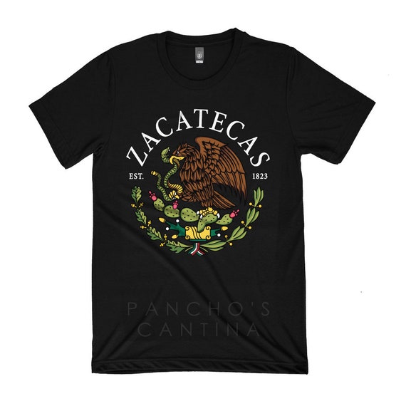 Zacatecas TShirt Mexican State Tee Black Color Mexico Shirt S Etsy