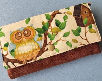 Owl, bird feeder, purse, clutch