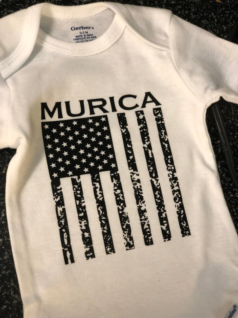 MURICA American Flag onesie
