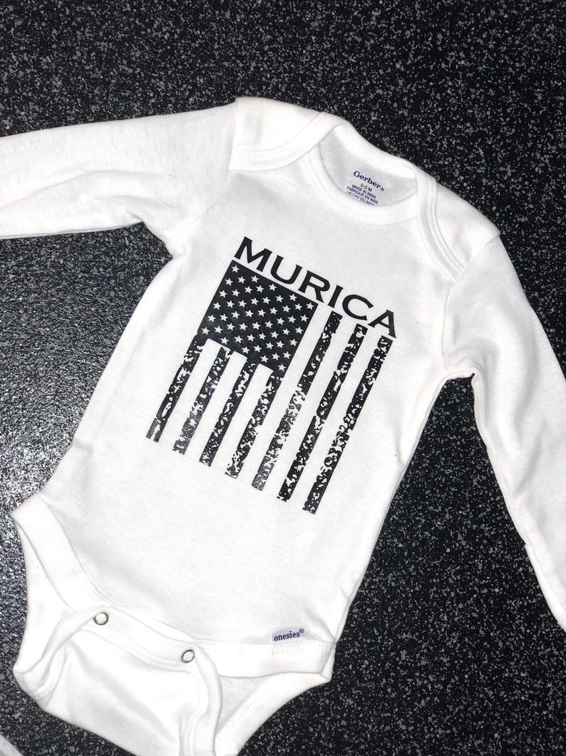 MURICA American Flag onesie