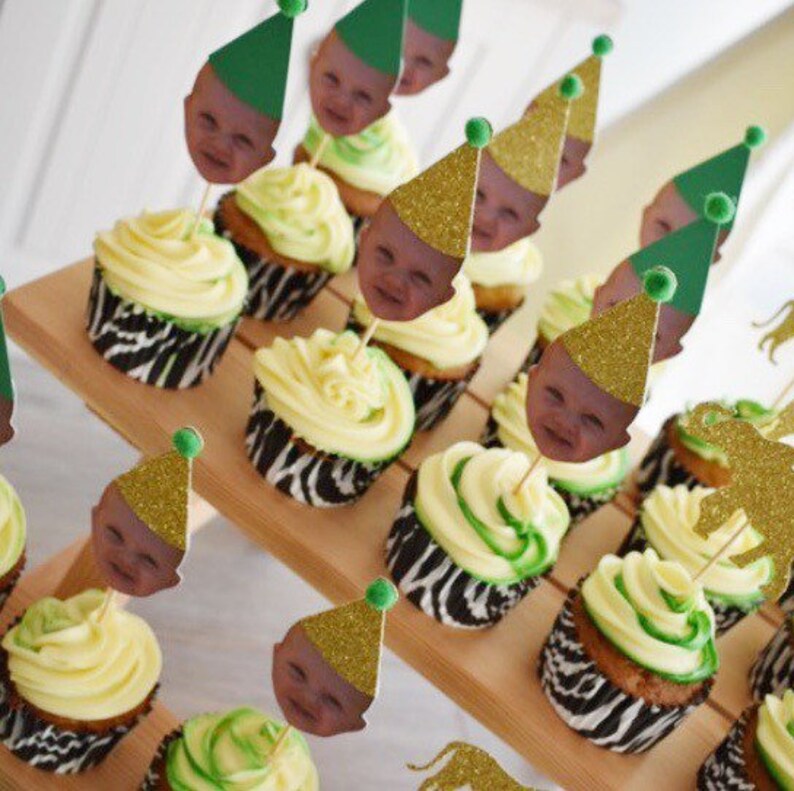 Personalised Face Cupcake Toppers Cupcake Decor Personalised Etsy UK