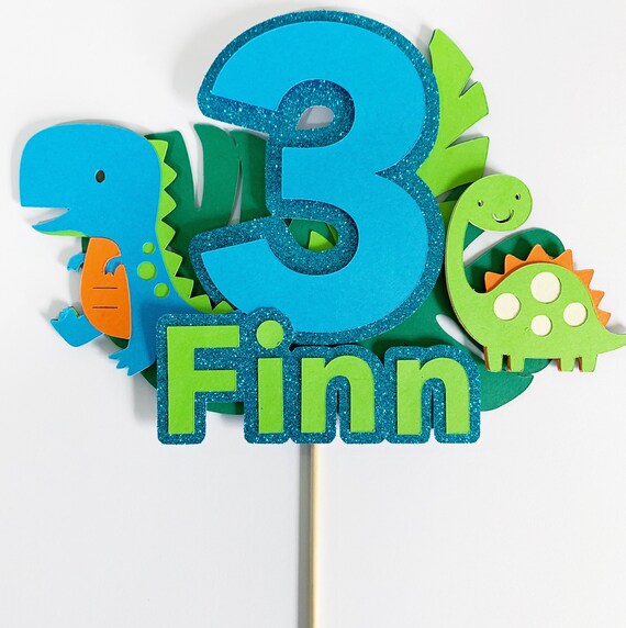 Dinosaur Cake Topper Dino Party Decorations Dino World Etsy UK