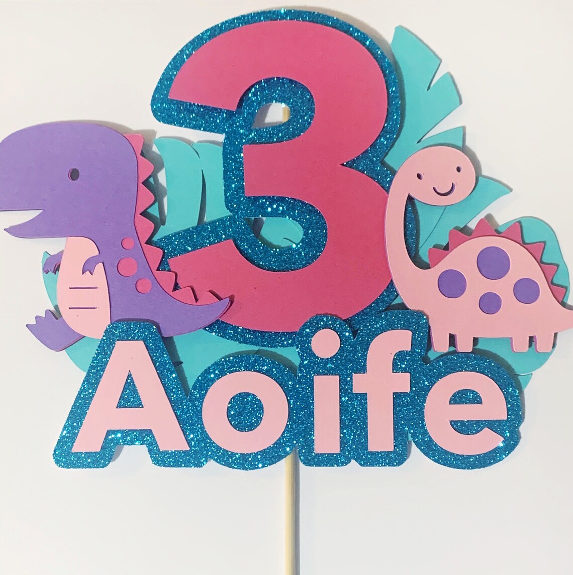 Dinosaur Cake Topper Dino Party Decorations Dino World Etsy