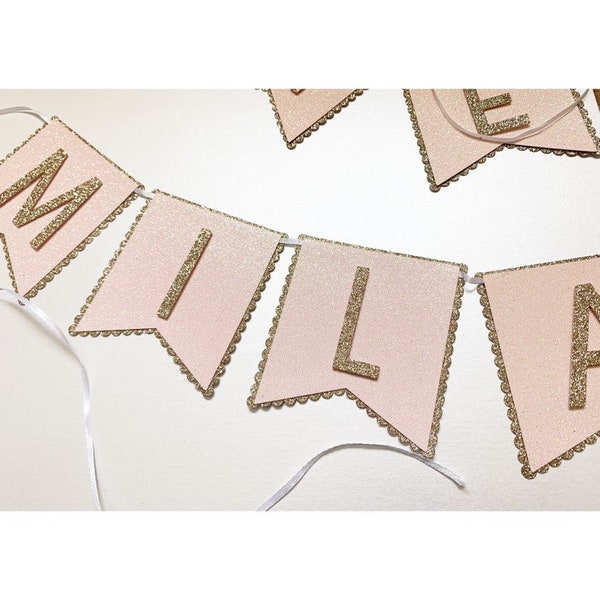 Personalised banner bunting, scalloped edge banner, custom party banner, personalised party, hen do, birthday, engagement, special birthda
