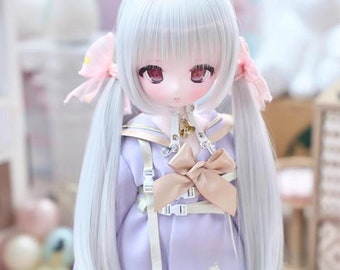1/3 1/4 1/6 BJD Wig,Silver Gold Pink Long Straight Hair for 9-10" 8-9" 7-8" 6-7" Bjd Sd Msd Mdd Doll,Doll Accessories