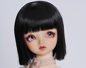 1/3 1/4 1/6 1/8 BJD Wig,Black/White/Brown/Blonde/Red/Gray Short Hair for 9-10" 8-9" 7-8" 6-7" 5-6" Bjd Mdd Msd Sd Doll,Doll Accessories