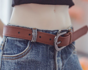 BJD Doll Classic Leather Belt,Black White Brown Waistband For 1/3 BJD Uncle SD Doll,Doll Clothes,Doll Accessories