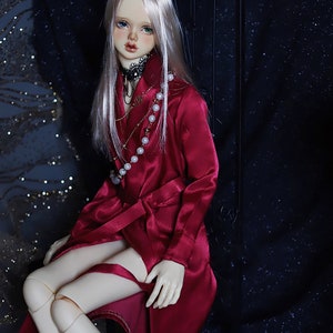 1/3 1/4 BJD Imitation Silk Nightgown Dress Pajamas for Uncle Bjd SD17 SSDF73 Doll,Doll Clothes,Doll Accessories
