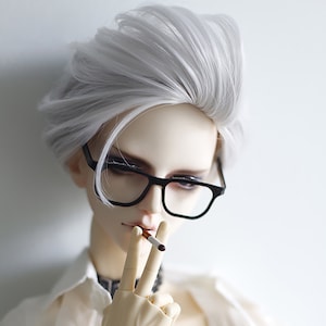 Doll Square Round Glasses in Metal Black Color for 1/3 1/4 1/6 Bjd, MNF, MSD, Eyeglasses