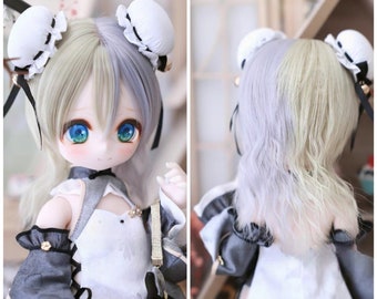 1/3 1/4 1/6 BJD Wig,Many color mixed Middle Long Hair for 9-10" 8-9" 7-8" 6-7" Bjd Sd Msd Mdd Doll,Doll Accessories