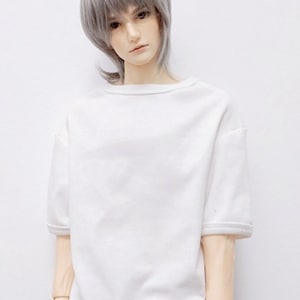 BJD Doll Clothes-Full Set 1/3 1/4 1/6 BJD Clothes T-shirt White/Black/Grey/Brown/Green