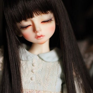 1/3 1/4 1/6 1/8 BJD Wig,Long Straight Hair for 9-10" 8-9" 7-8" 6-7" 5-6"Bjd Mdd Msd Sd Smart Kurhn Doll,Doll Accessories