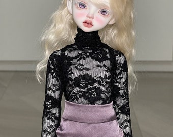 Girl BJD Doll Lace Pattern Bottoming Shirt for 1/4 Bjd Doll,Doll Accessories