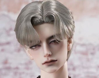 Boy BJD Doll Short Styled Wig,Black White Gray Gold Hair for 1/3 9-10" 8-9'' Bjd SD DD Doll,Doll Accessories